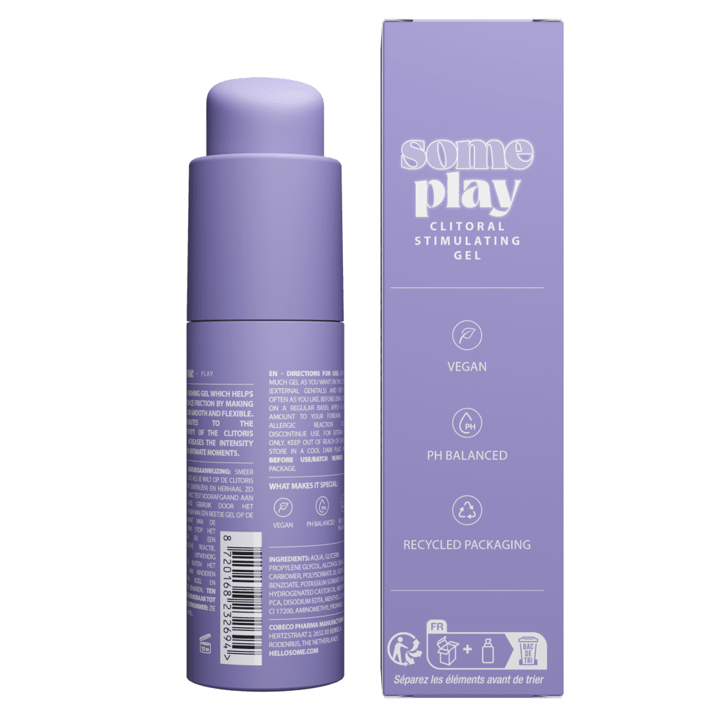 SOME PLAY - Clitorial Stimulating Gel - Back + box